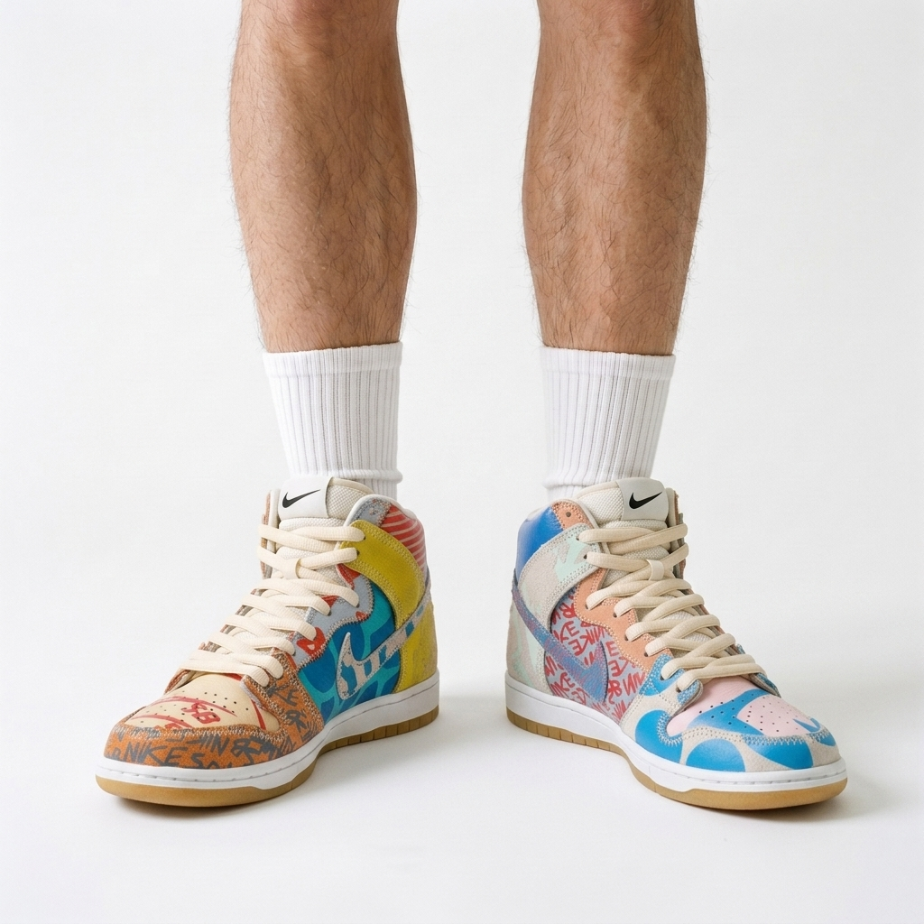 Nike SB Dunk High Doodle Quilt