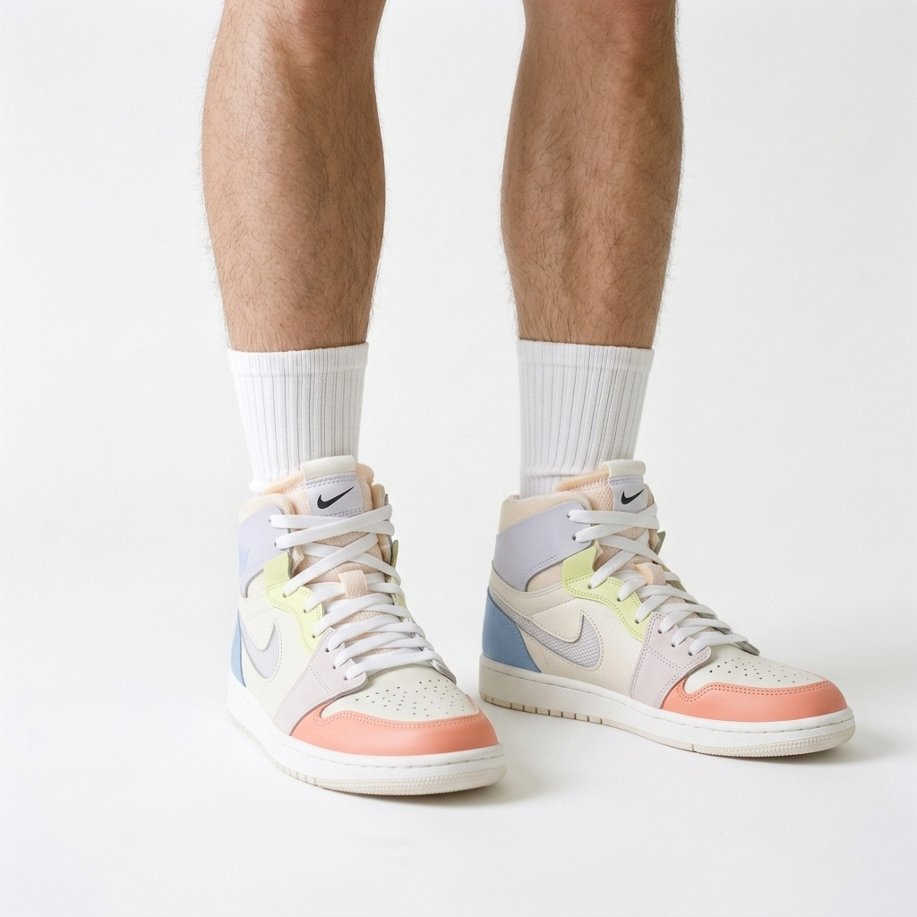 Air Jordan 1 Mid Sorbet Easel