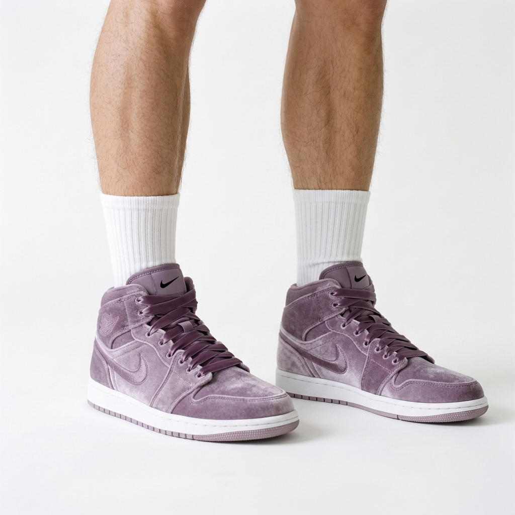 Air Jordan 1 Mid Amethyst Drape