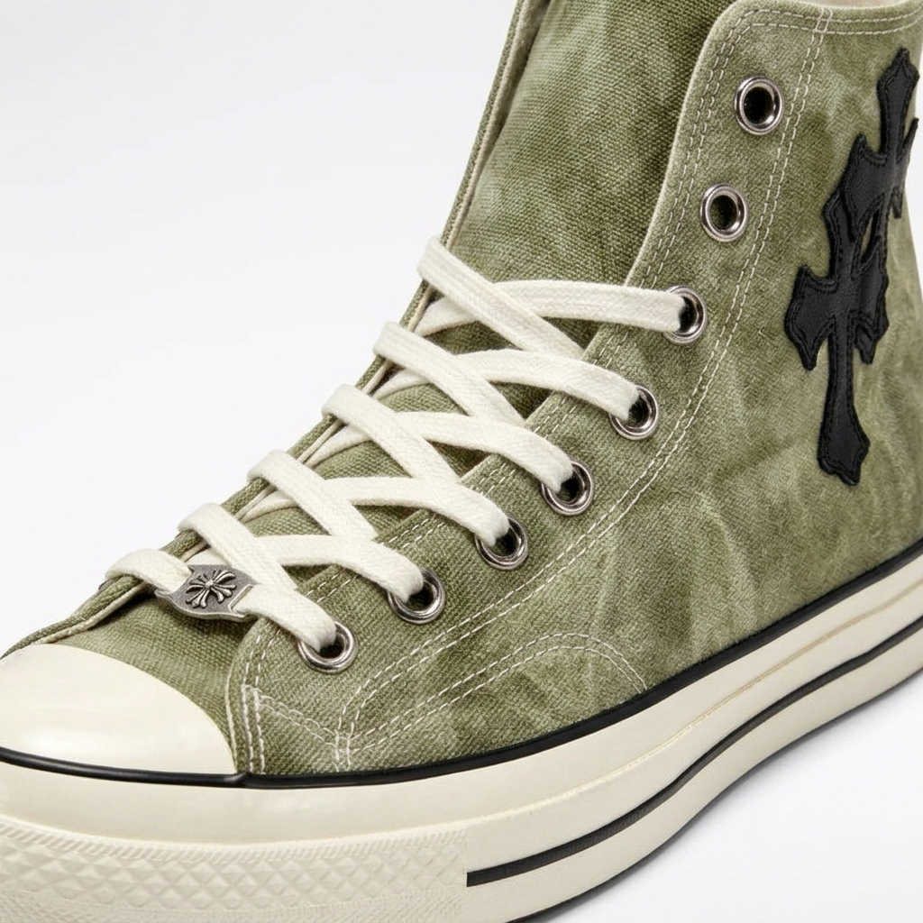 Chrome Hearts x Converse Chuck 70 Olive