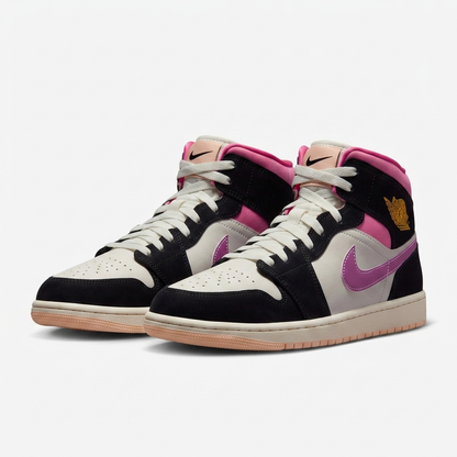 Air Jordan 1 Mid Orchid Ebony