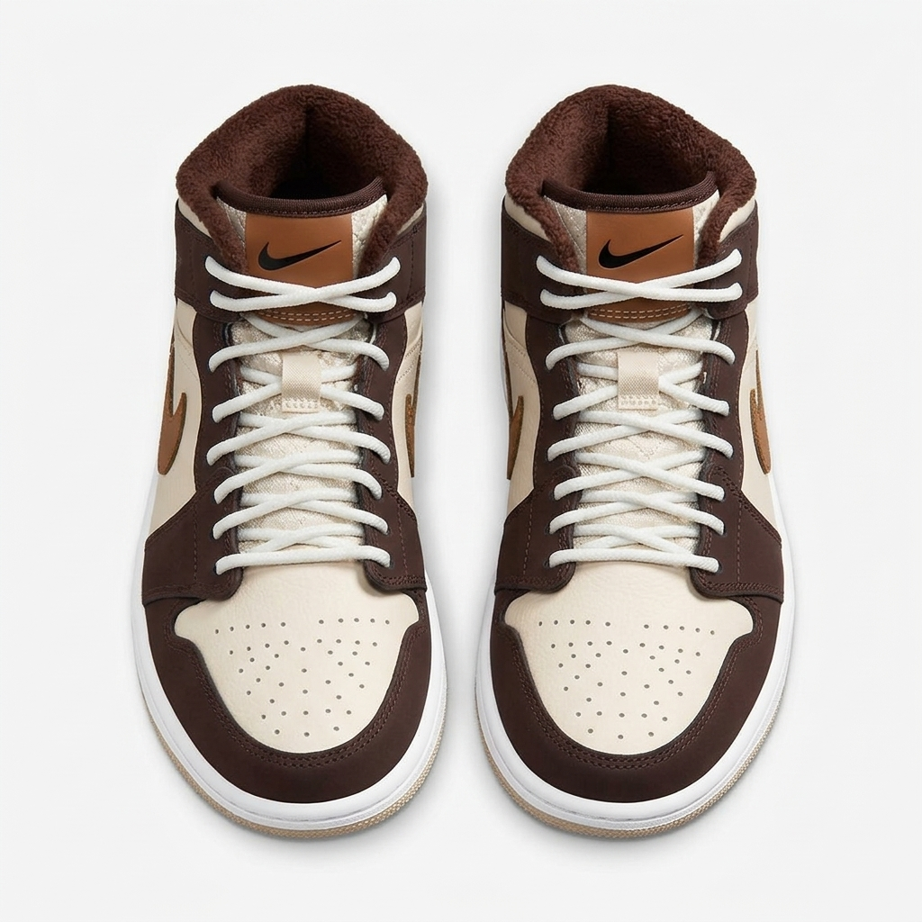 Air Jordan 1 Mid Gingerbread Fleece