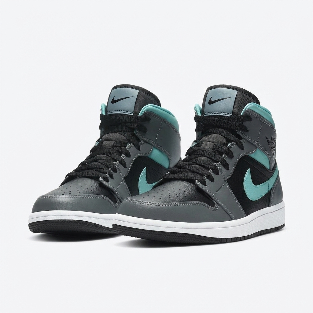 Air Jordan 1 Mid Petrol Charcoal