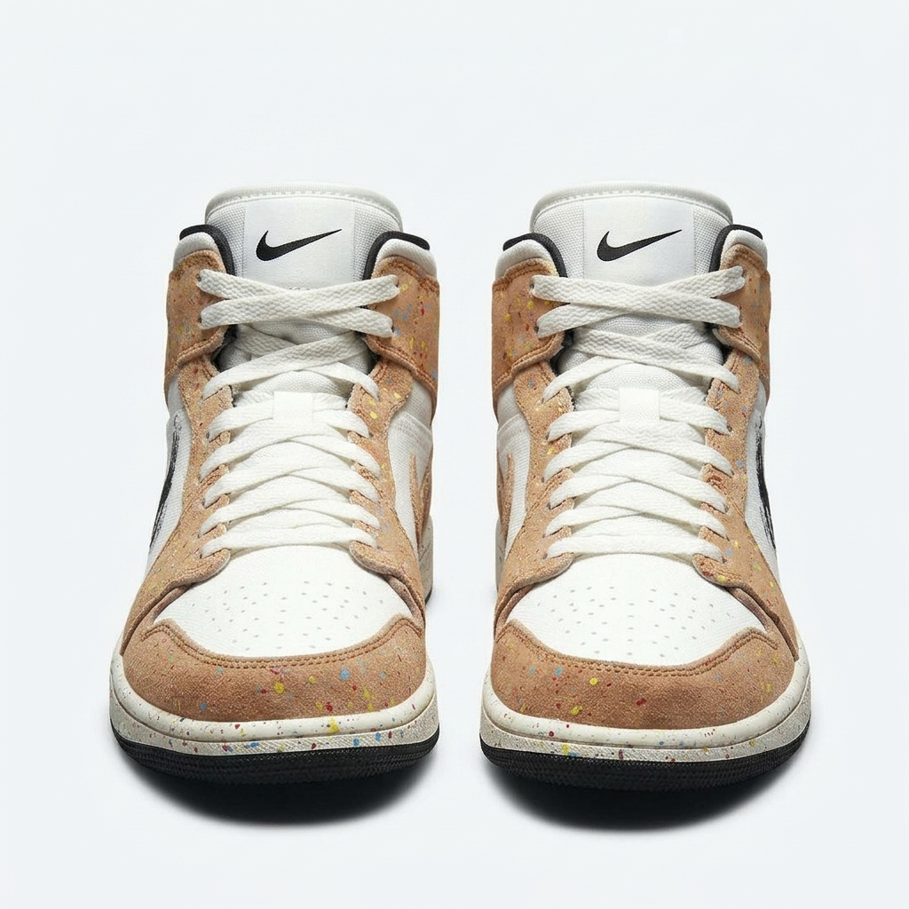 Nike Air Jordan 1 Mid Speckled Cork