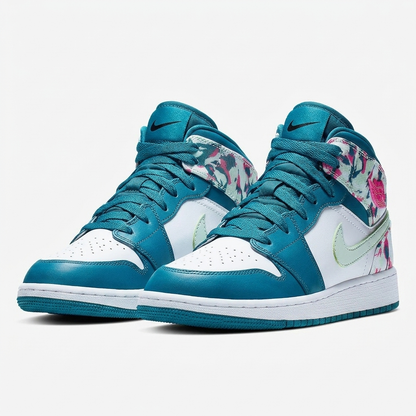 Air Jordan 1 Mid Lagoon Petal