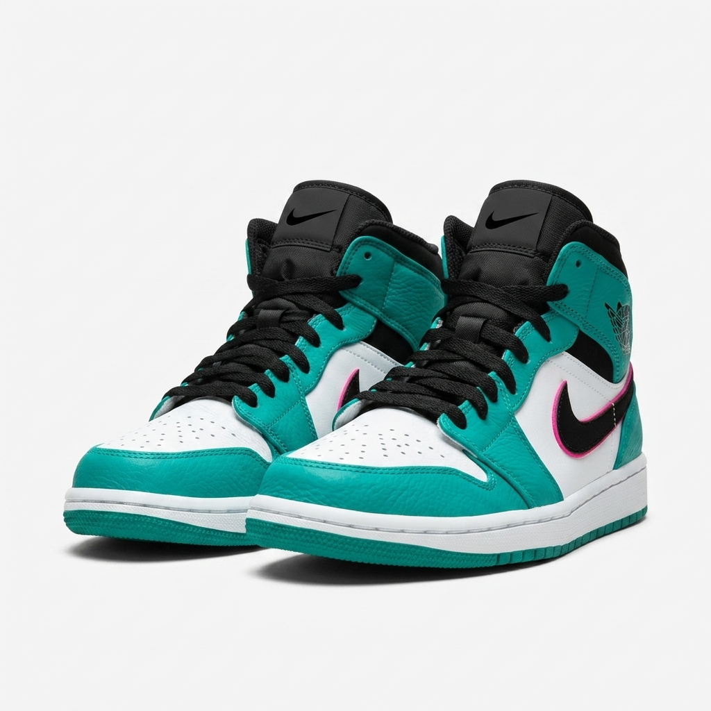 Air Jordan 1 Mid Neon Cabana