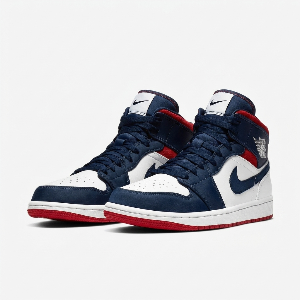 Air Jordan 1 Mid Mariner Crest
