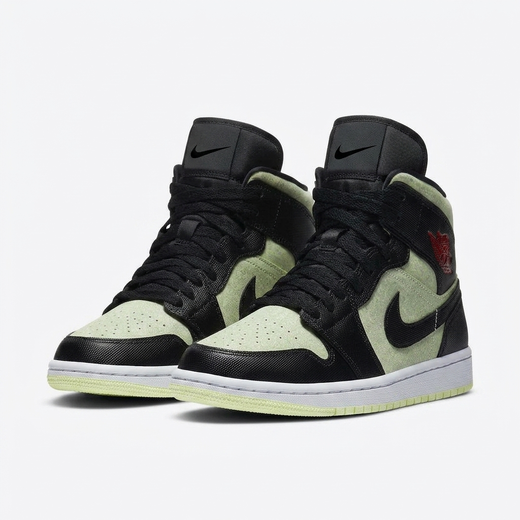 Air Jordan 1 Mid Ballistic Limeade