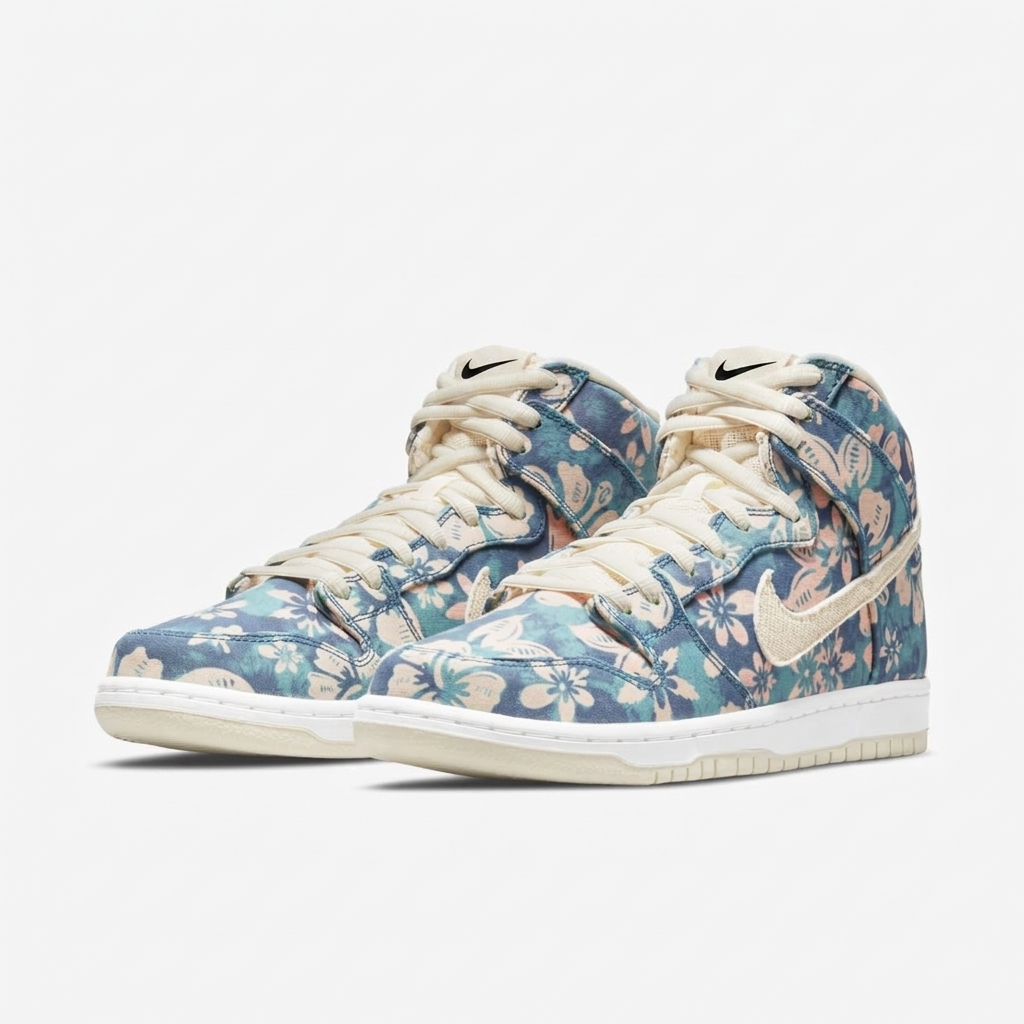 Nike Dunk High Hibiscus Boardwalk