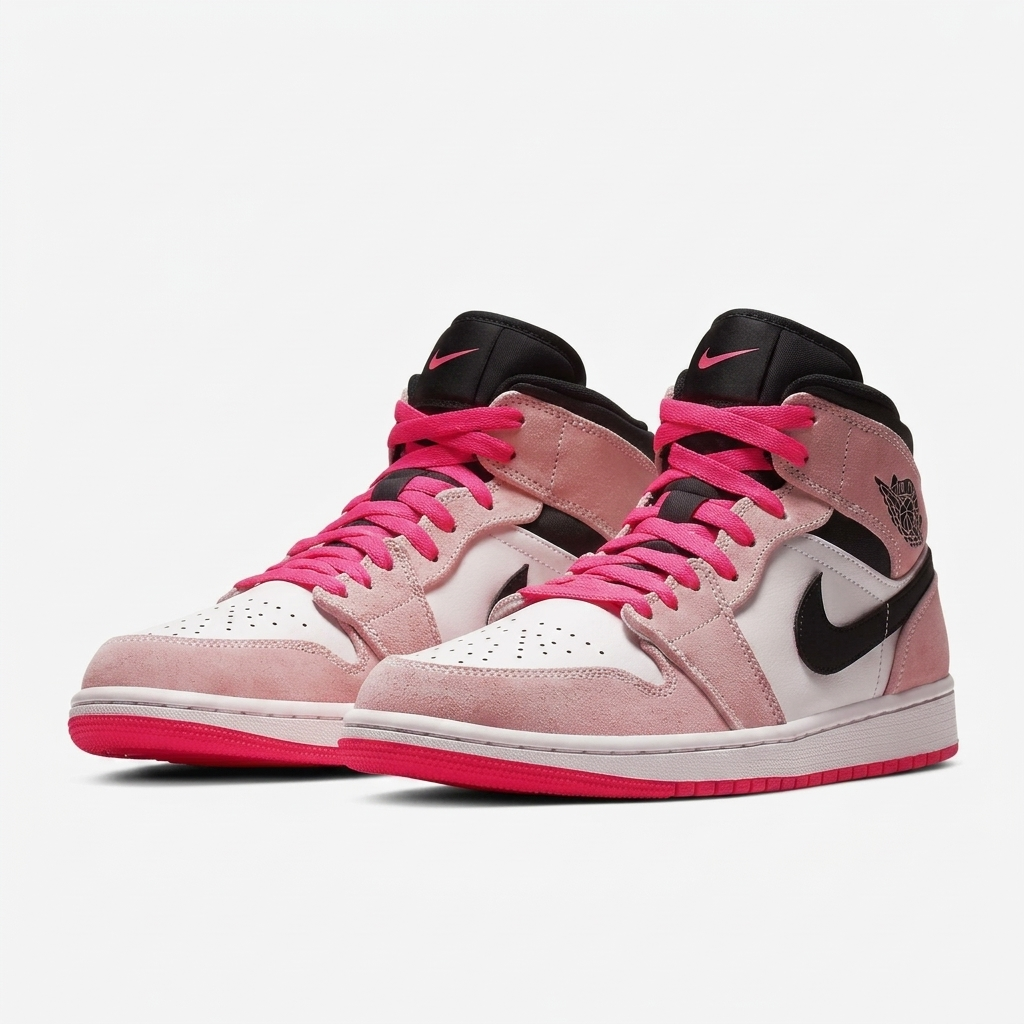 Air Jordan 1 Mid Rosette Domino