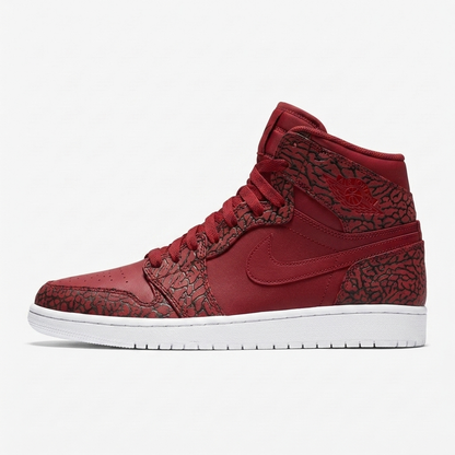 Air Jordan 1 High Elephant Print Red