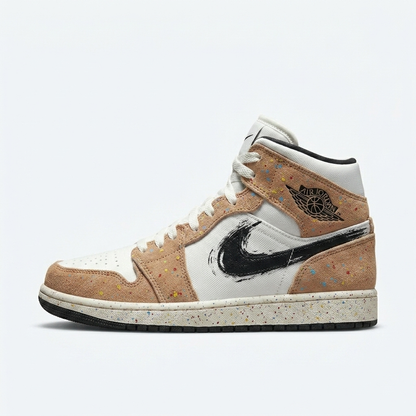 Nike Air Jordan 1 Mid Speckled Cork