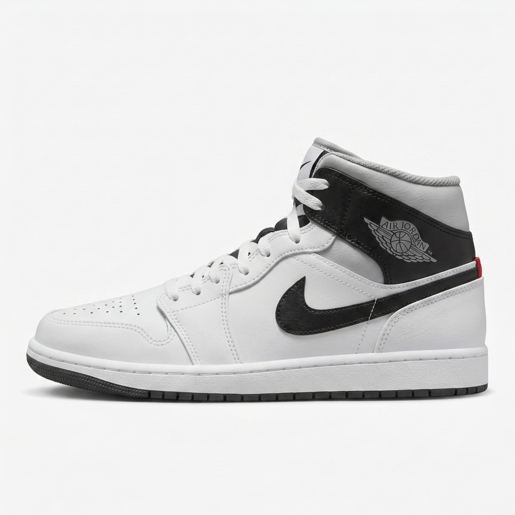 Air Jordan 1 Mid Pewter Herringbone