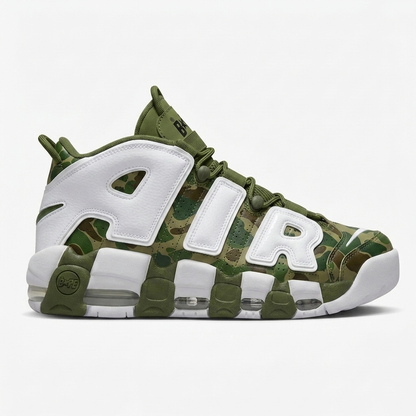 Bape x Nike Air More Uptempo Frogskin Platoon