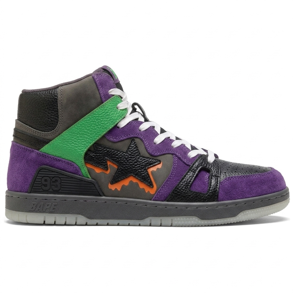 BAPE SK8 Sta Eggplant Shiso