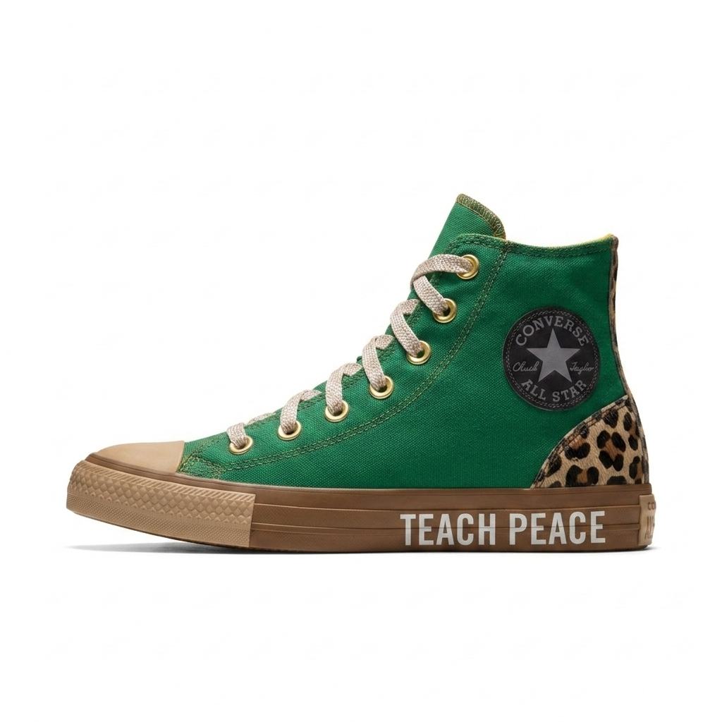 Converse Chuck Taylor All Star Teach Peace Green Brown