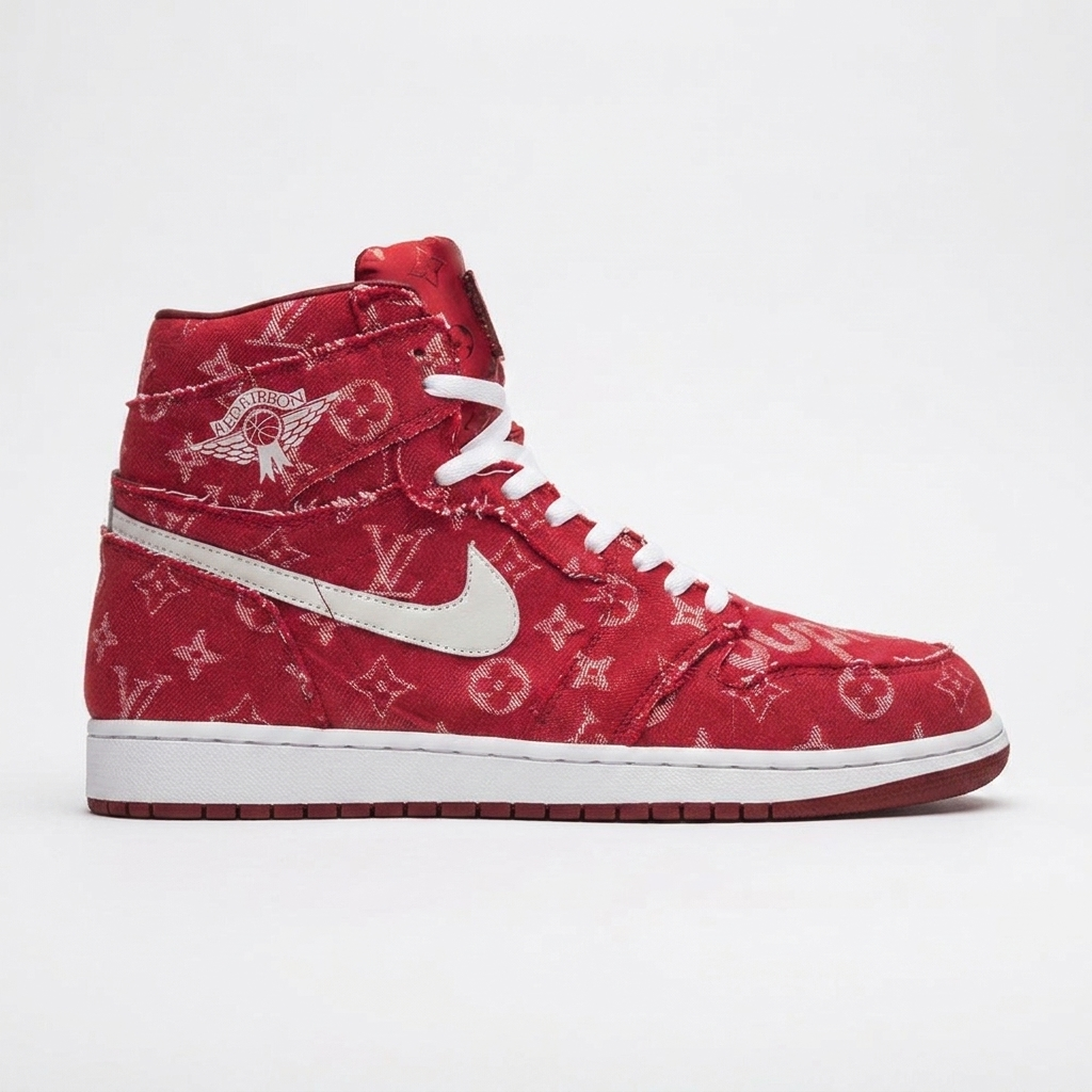 Nike Air Jordan 1 Crimson Monogram