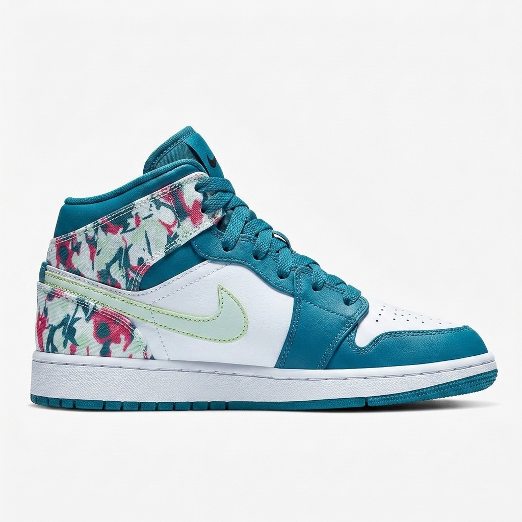 Air Jordan 1 Mid Lagoon Petal