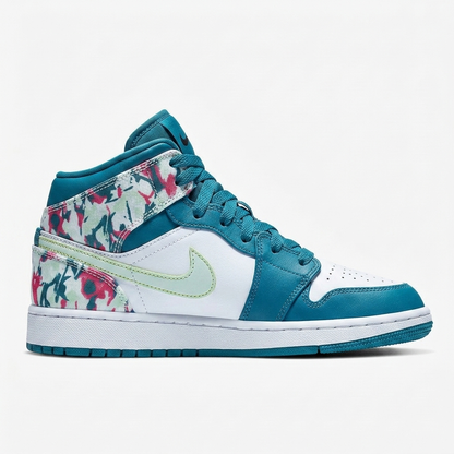Air Jordan 1 Mid Lagoon Petal