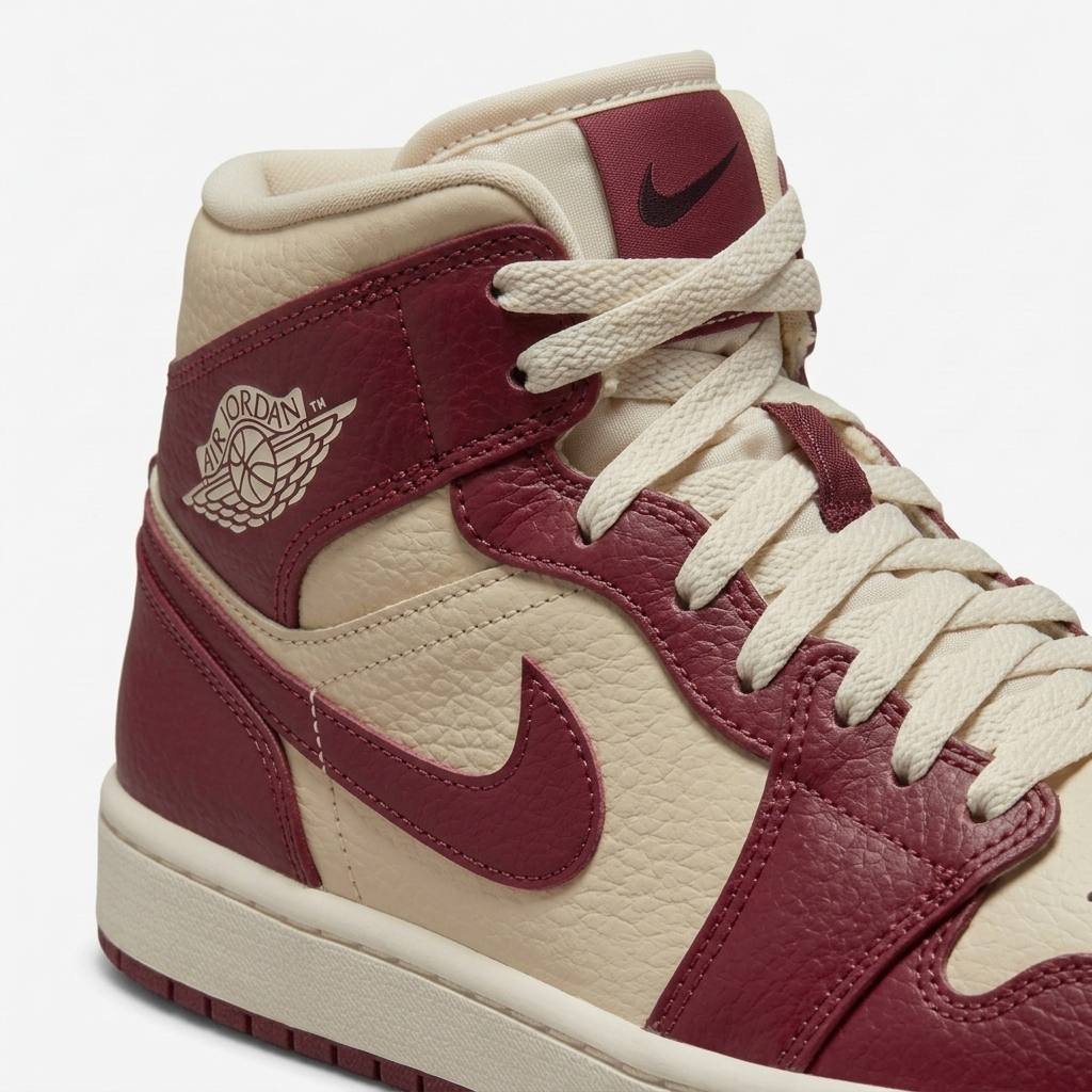 Air Jordan 1 Mid Cherrywood Red