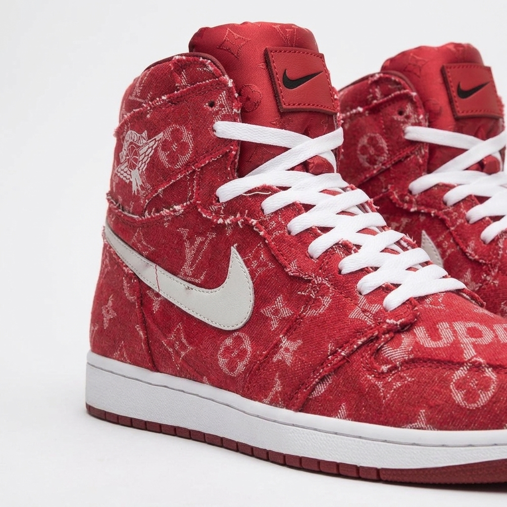 Nike Air Jordan 1 Crimson Monogram