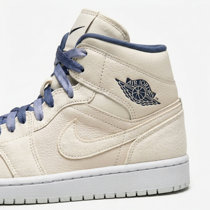 Air Jordan 1 Mid Chambray Seam