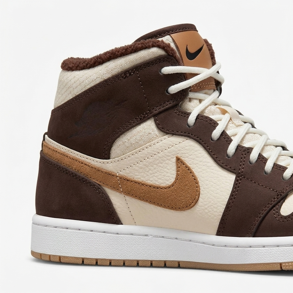 Air Jordan 1 Mid Gingerbread Fleece