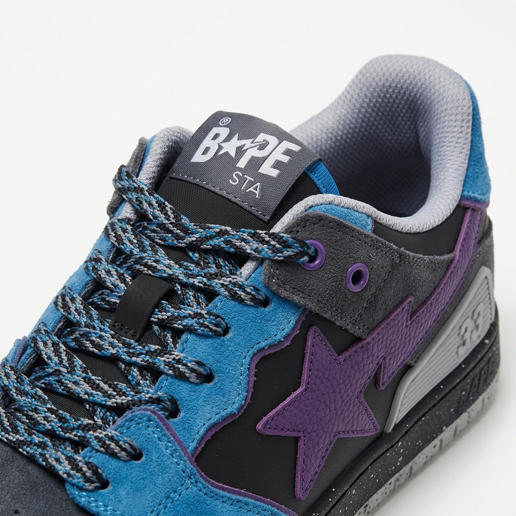 BAPE SK8 STA Aubergine Thunderbolt
