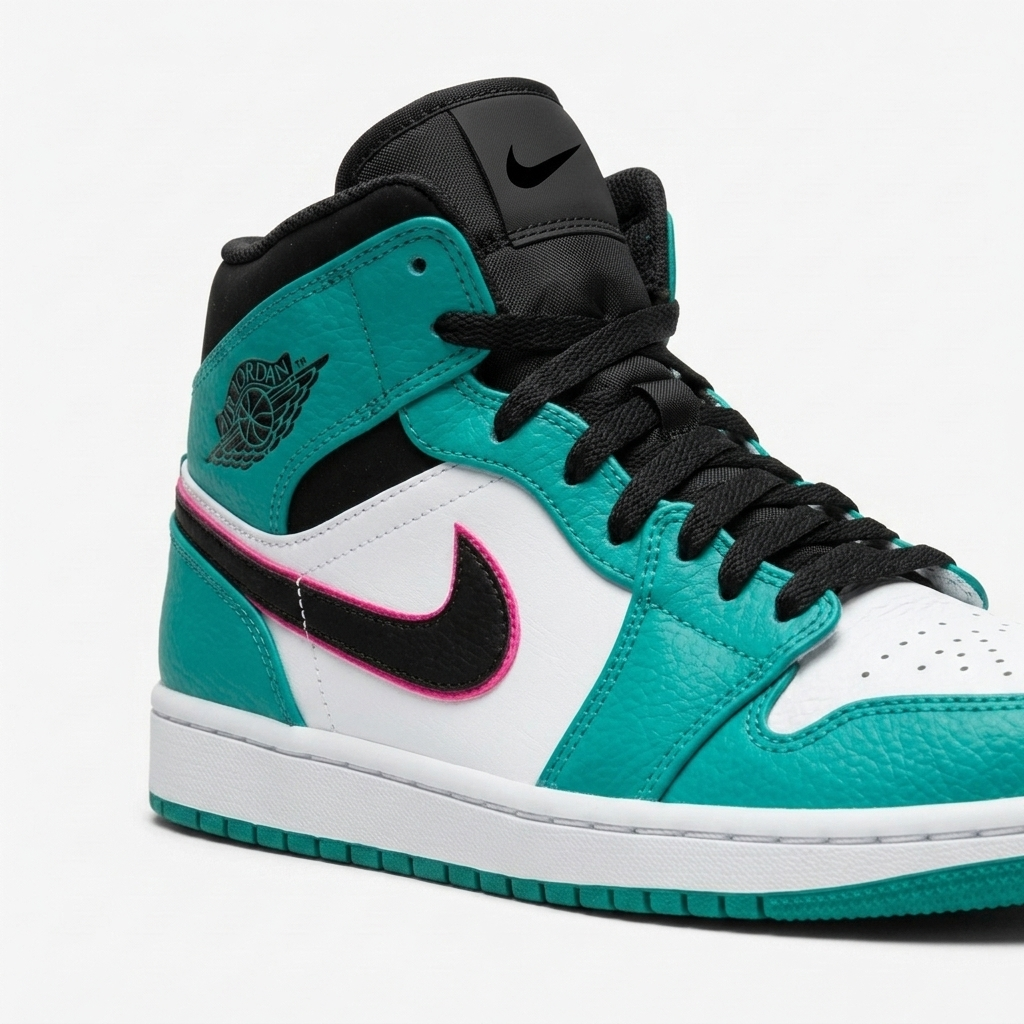 Air Jordan 1 Mid Neon Cabana