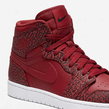 Air Jordan 1 High Elephant Print Red