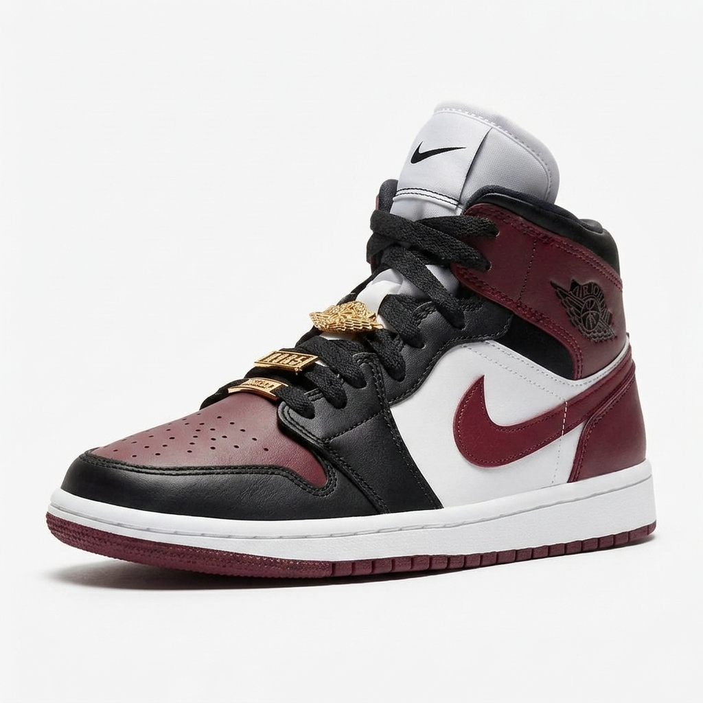 Air Jordan 1 Mid Cabernet Marble