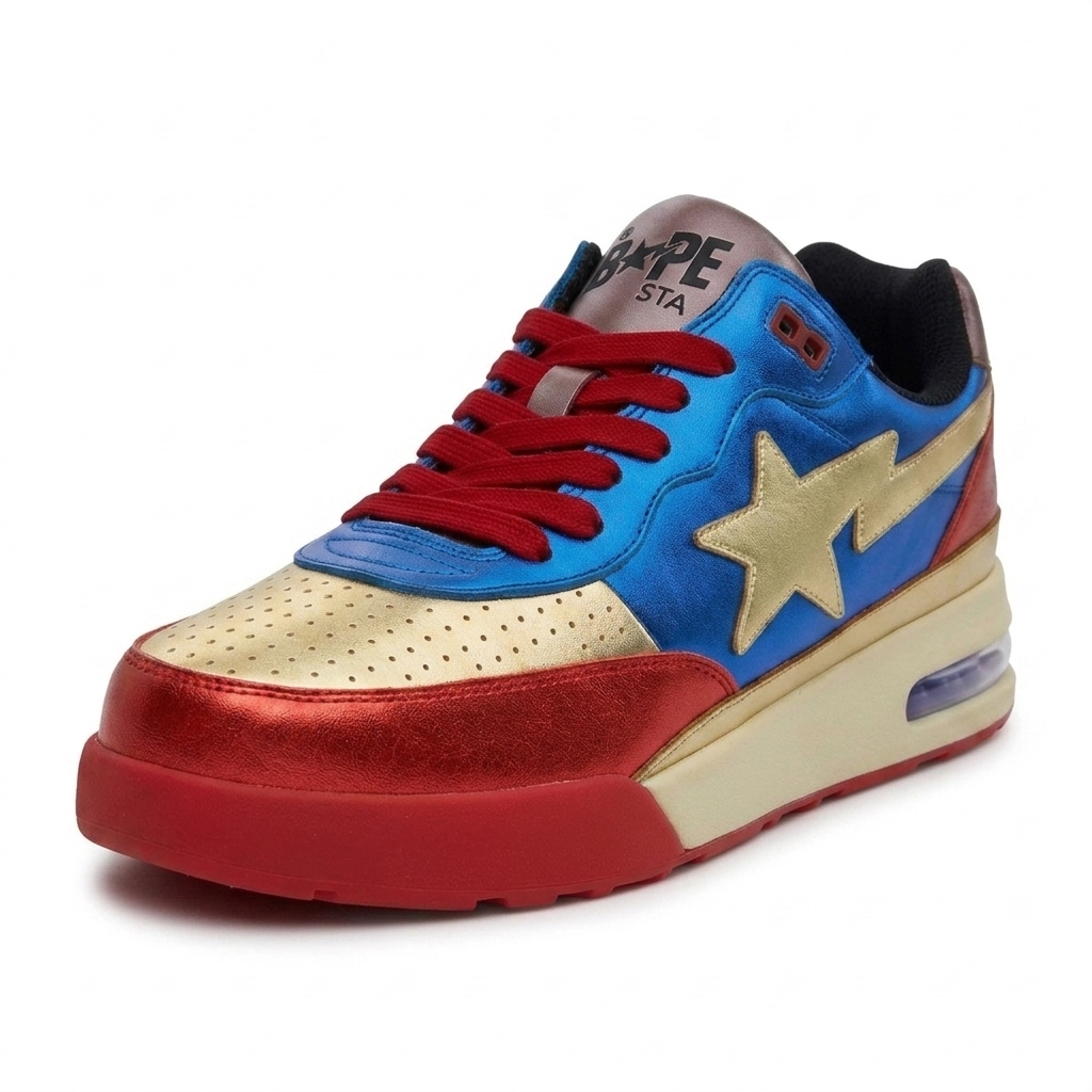 Bape Sta 93 Hi Kabuki Goldleaf