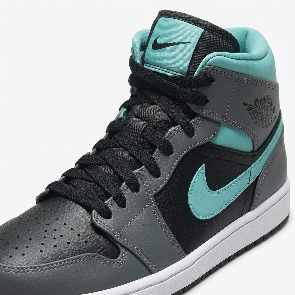 Air Jordan 1 Mid Petrol Charcoal