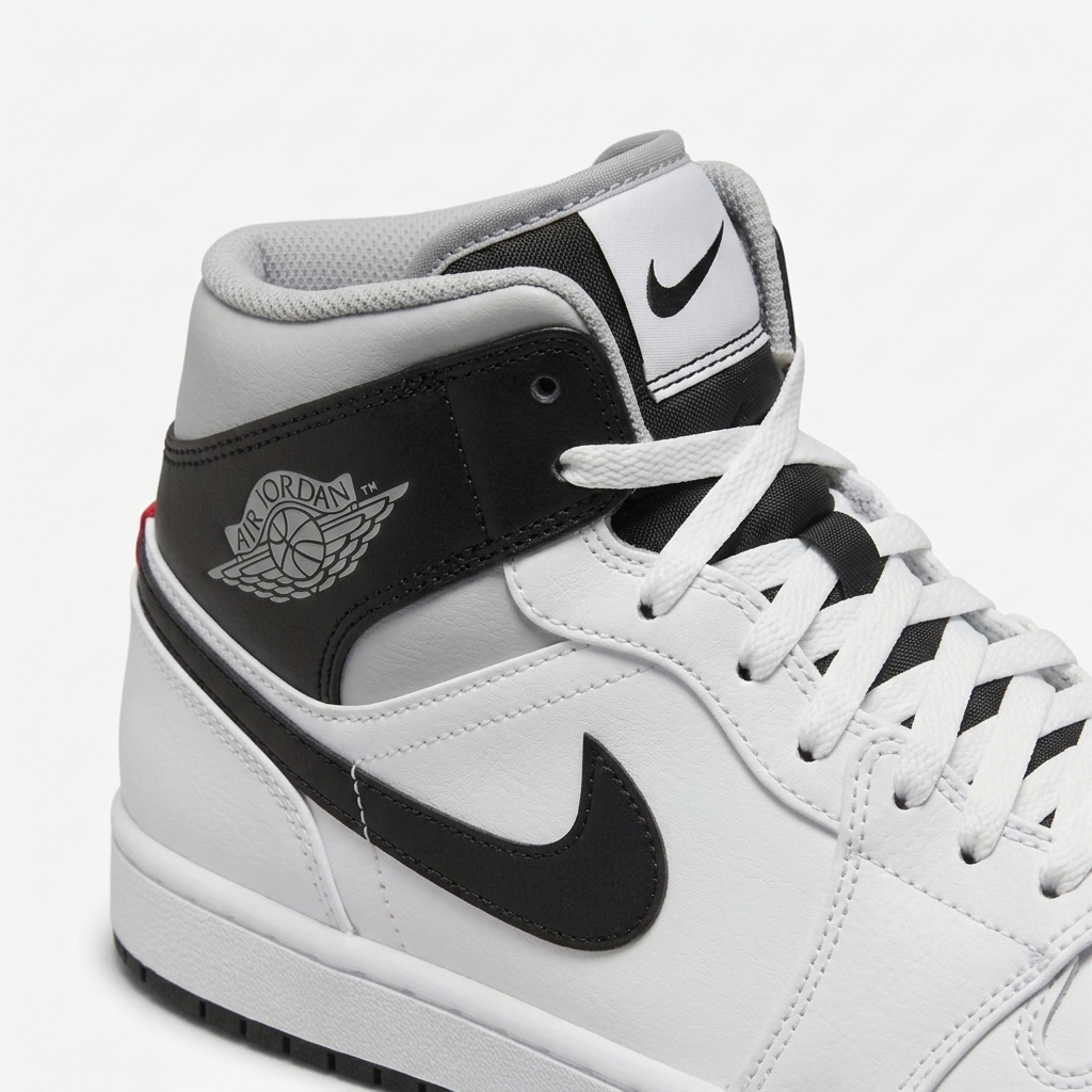Air Jordan 1 Mid Pewter Herringbone