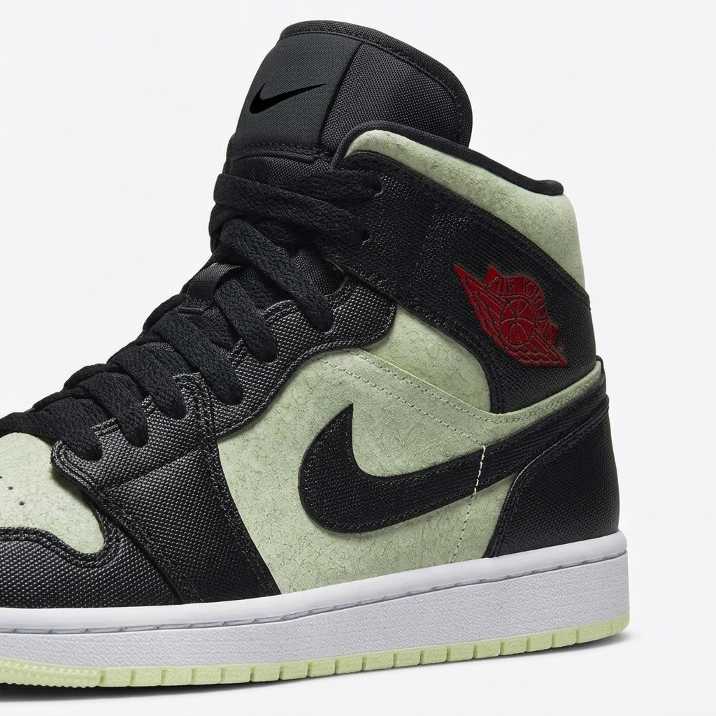Air Jordan 1 Mid Ballistic Limeade