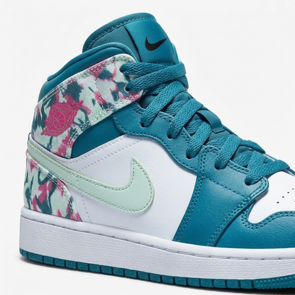 Air Jordan 1 Mid Lagoon Petal