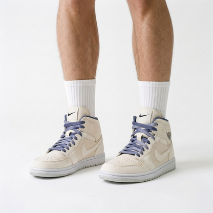 Air Jordan 1 Mid Chambray Seam