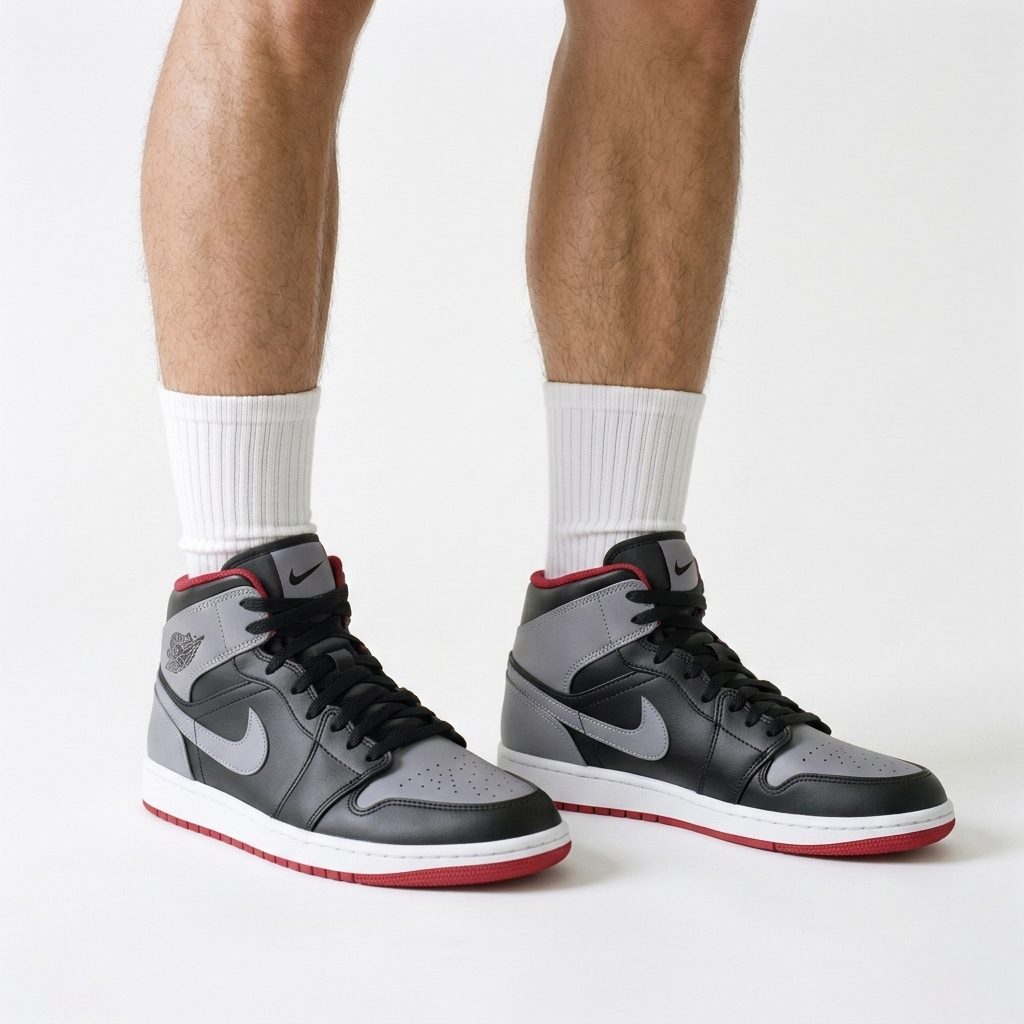Air Jordan 1 Mid Volcano Granite