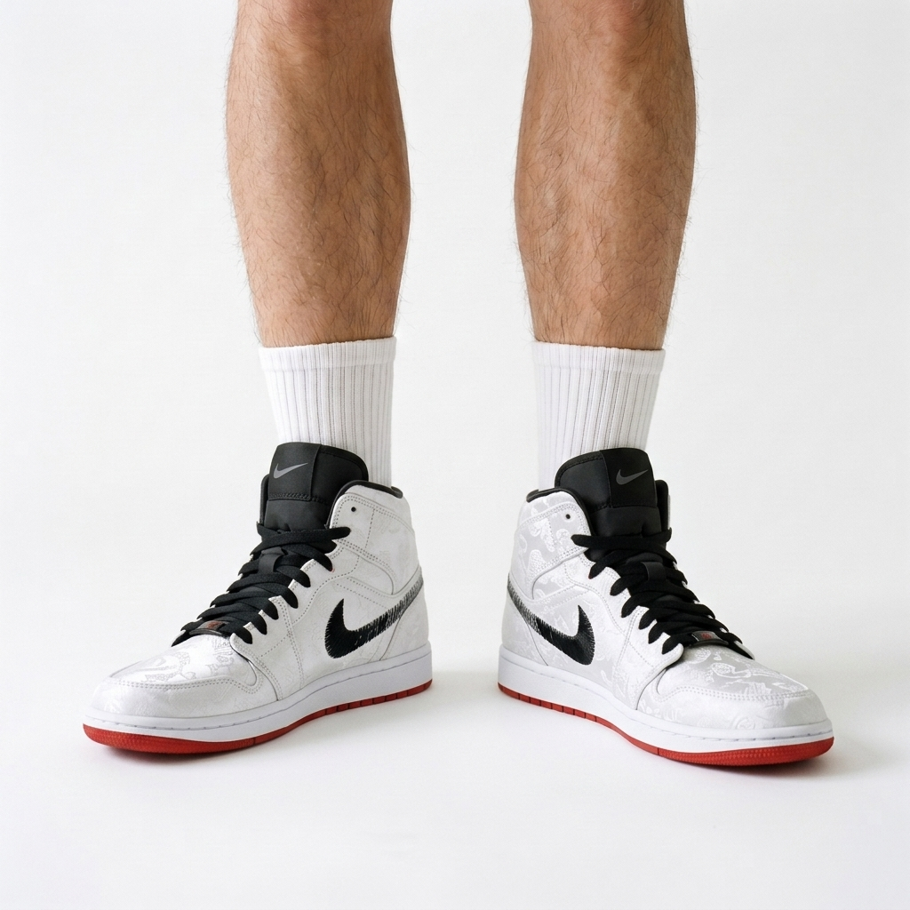 Air Jordan 1 Mid Crosswalk Flare