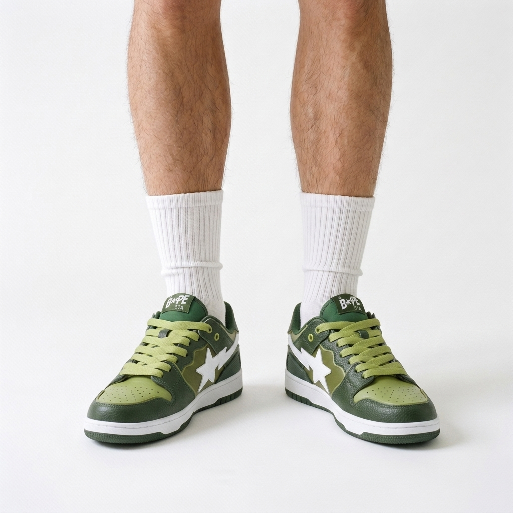 Bape Sk8 Sta Matcha Mochi
