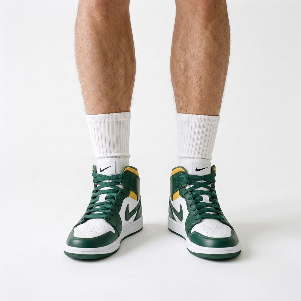 Air Jordan 1 Mid Clover Lemonade