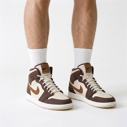 Air Jordan 1 Mid Hazelnut Custard