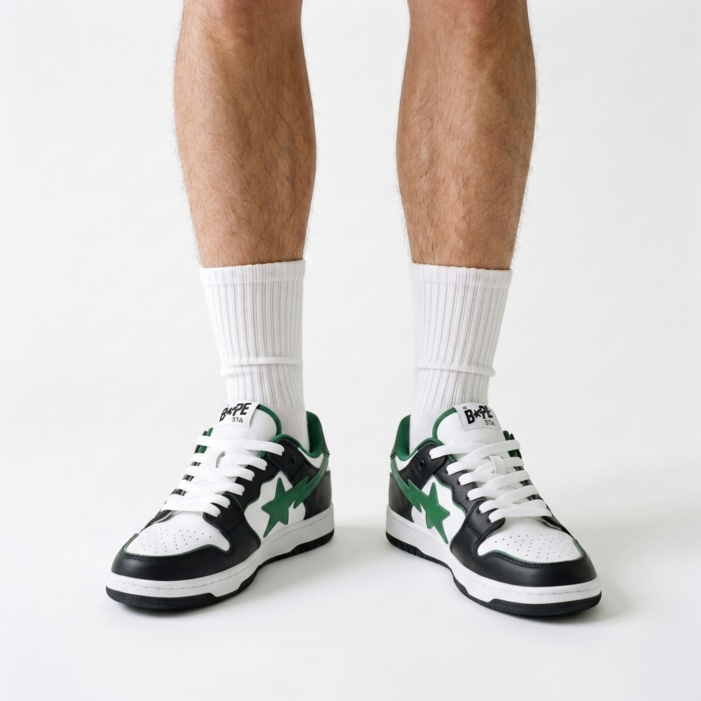 BAPE SK8 STA Seaweed Blackbelt