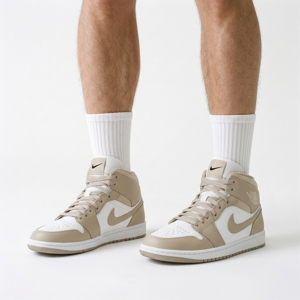 Air Jordan 1 Mid Flax Tailor