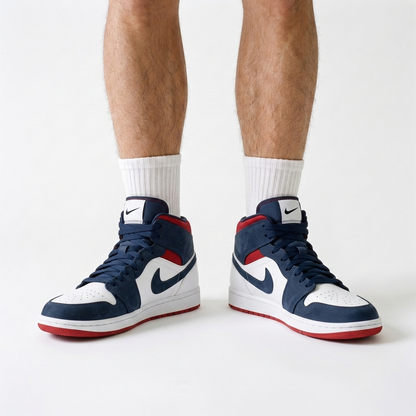 Air Jordan 1 Mid Mariner Crest