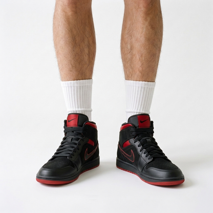 Air Jordan 1 Mid Cardinal Tarmac