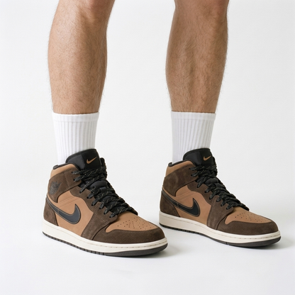 Air Jordan 1 Mid Chestnut Onyx