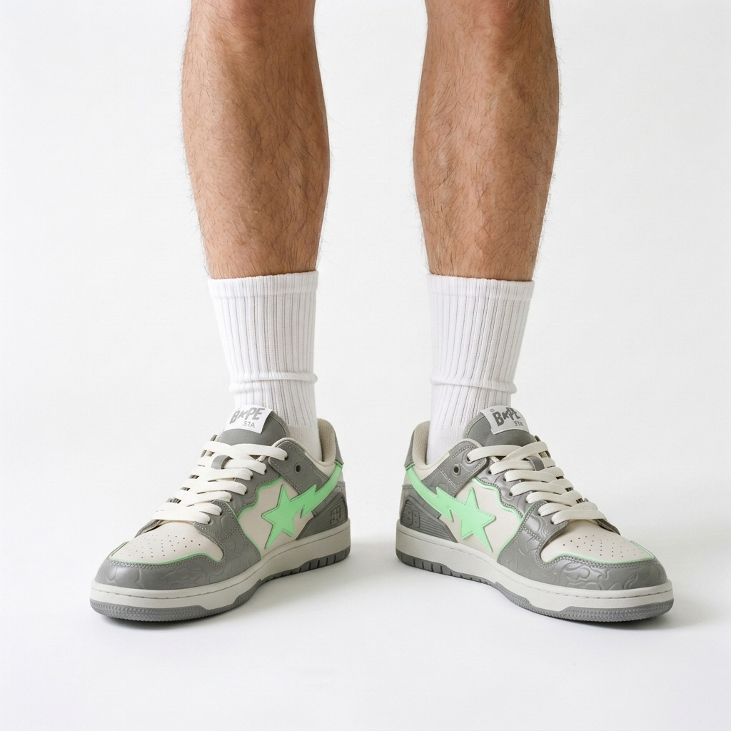BAPE SK8 STA Lichen Concrete