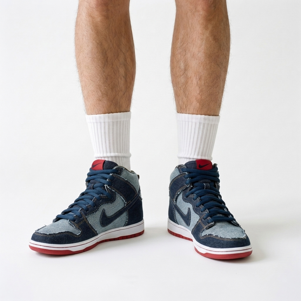 Nike Dunk High Selvedge Fray