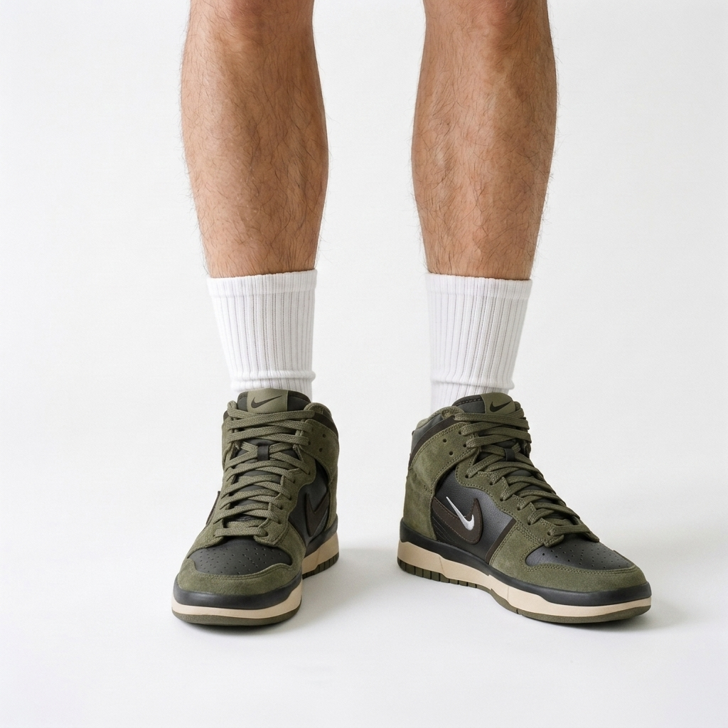 Nike Dunk High Retro Premium Moss Bomber